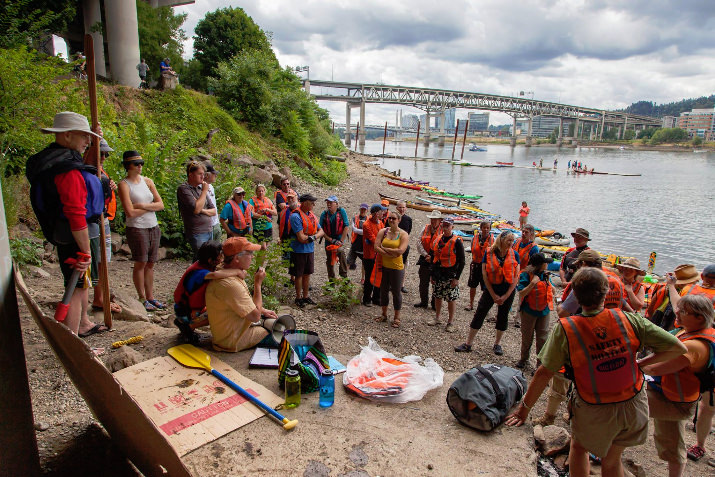 It takes a lot of volunteers  from the Human Access Project to manage the boaters