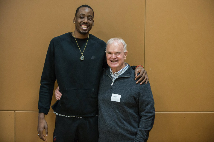 Trailblazer Al Farouq Aminu shared his vision with Friends of Children Founder Duncan Campbell 