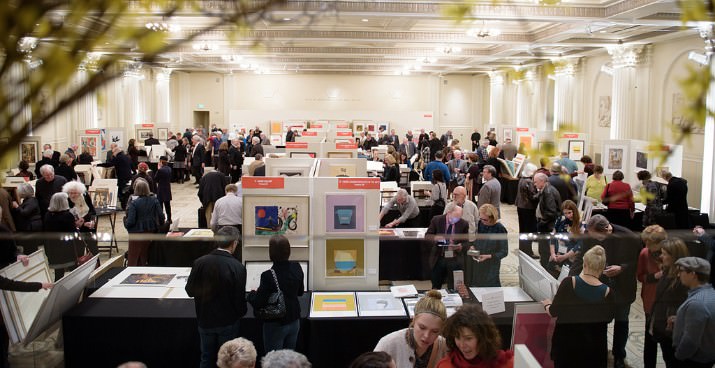 Portland Art Museum  Portland Fine Print Fair benefit preview crowd.