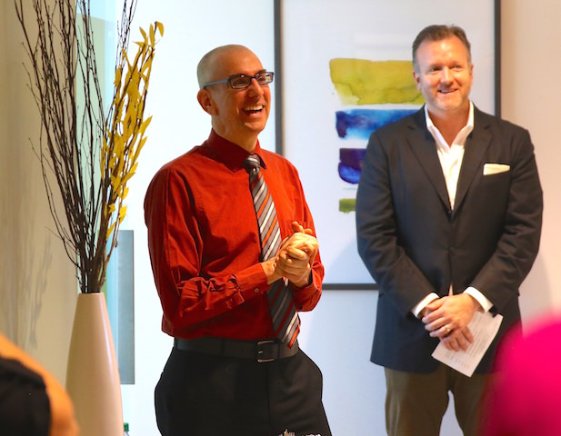 Jeff Pazdalski, Executive Director of Lift Urban Portland and Jake Laban, from Skin by Lovely