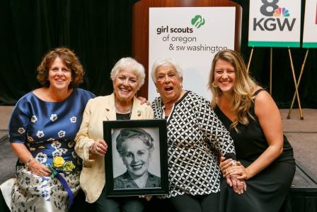 Marie Lamfrom's Family: Sally Bany, Eva Labby, Gert Boyle and Rachael Bany Sneddon