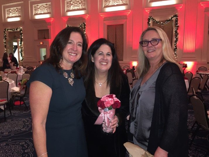 Holiday tea organizers included Denise Gooding and Julie Borok.