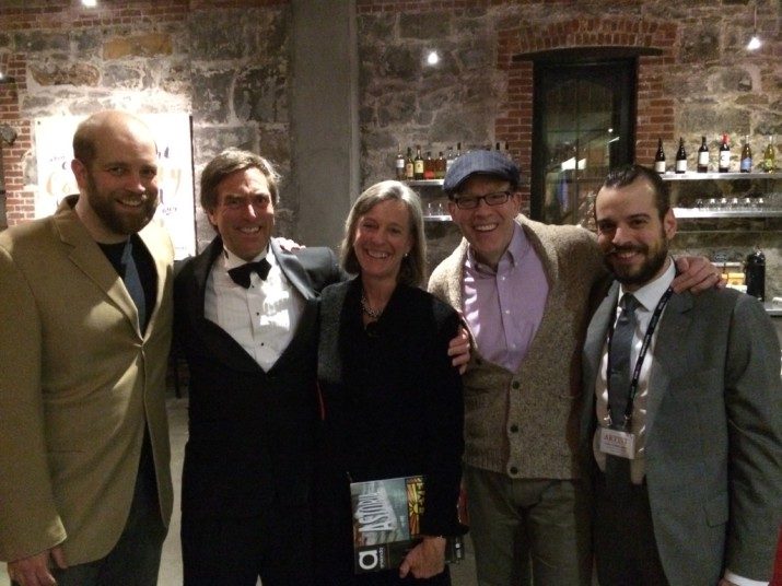 Tyler Burnet, Peter Stark, Peter's wife, the dancer, choreographer and writer Amy Ragsdale, Leif Norby and Christopher Hirsh.