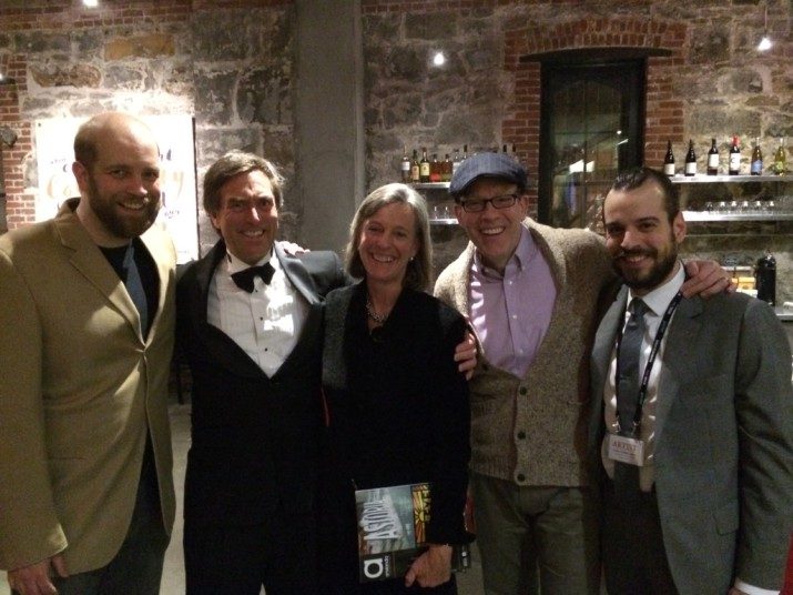 Tyler Burnet, Peter Stark, Peter's wife, the dancer, choreographer and writer Amy Ragsdale, Leif Norby and Christopher Hirsh.