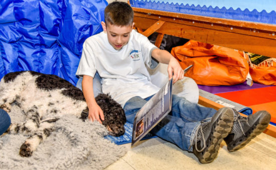Shadow Project Uses Dogs to Calm Kids Who Struggle to Read