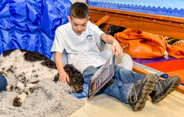 Shadow Project Uses Dogs to Calm Kids Who Struggle to Read