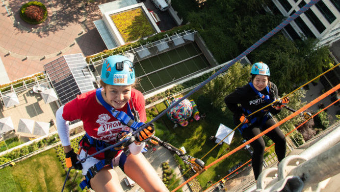 Rappel for Her Event Raises Money for Girls Inc.