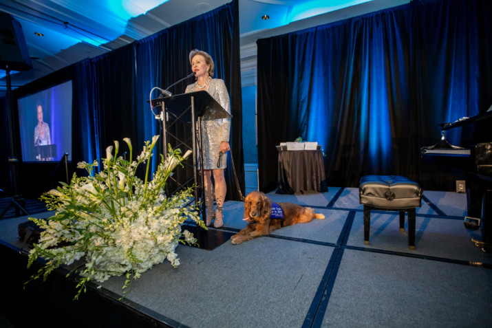 President and CEO of GDB, Chris Benninger, provided updates on the nonprofit’s plans, reflected on the last 80 years, and topped the evening off by emceeing as several GDB puppies were delivered.