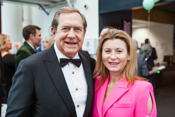 Presenting Sponsor, Jordan Schnitzer, and Renata Baranow at the Gala’s cocktail hour.